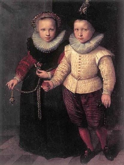 Cornelis Ketel Double Portrait of a Brother and Sister Germany oil painting art